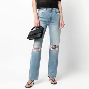 SLVRLAKE London Distressed Jeans